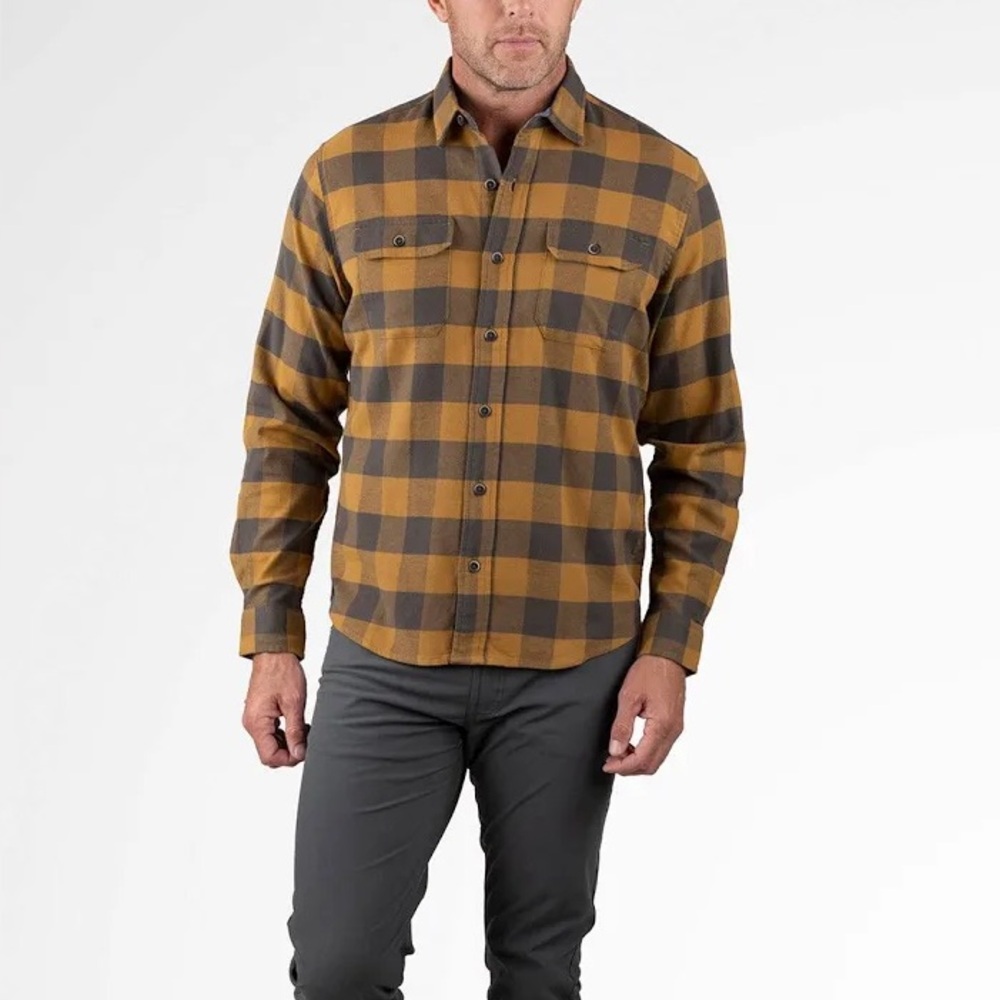 Tailor Vintage Yellow and Gray Plaid Shirt | Sz S | Brand New WT